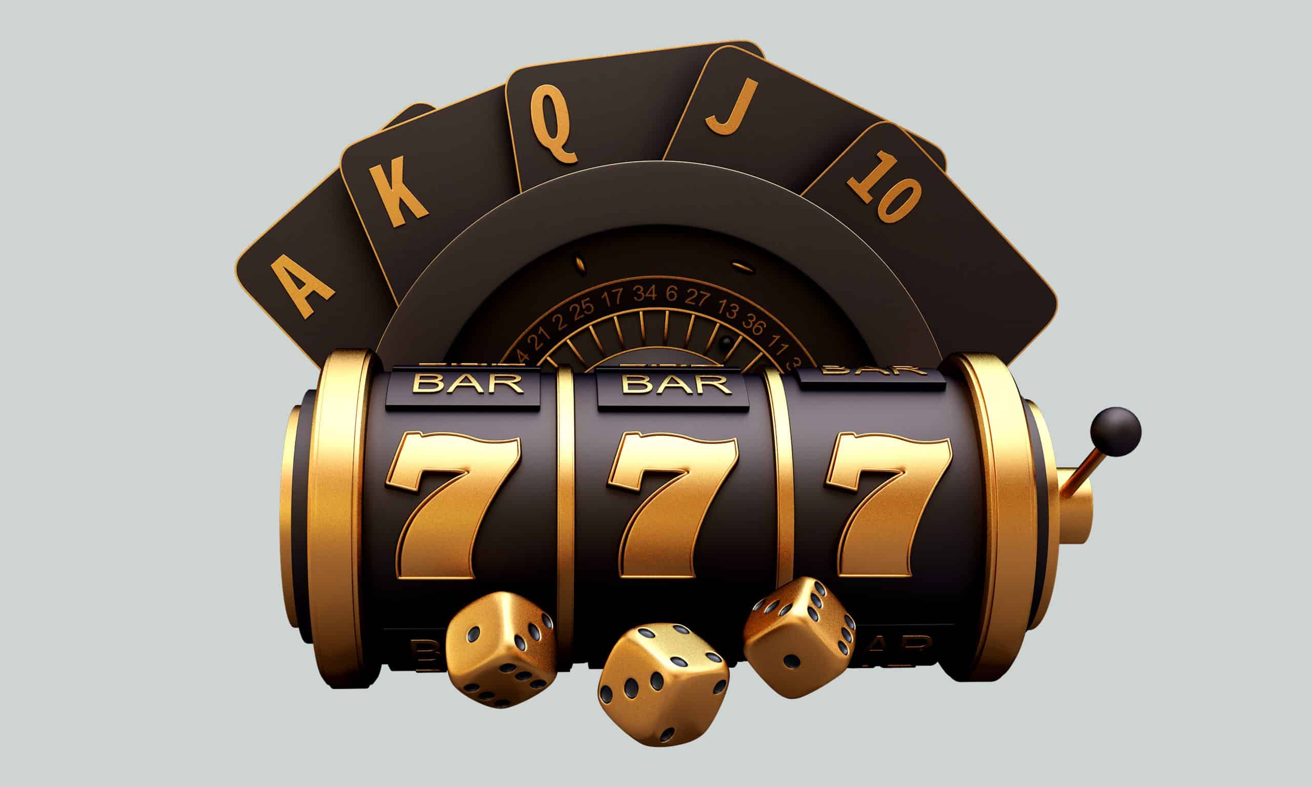 Casino,Slot,Machine,Roulette,Dice,Set,Card,Chips,3d,Render Arena casino nagradna igra